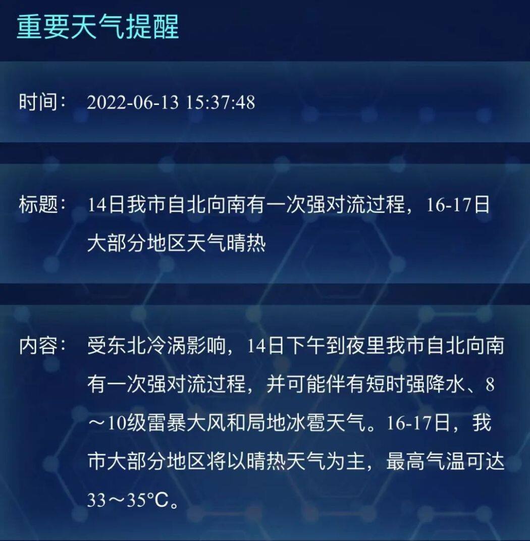 中央气象台7月6日06时发布强对流天气蓝色预警