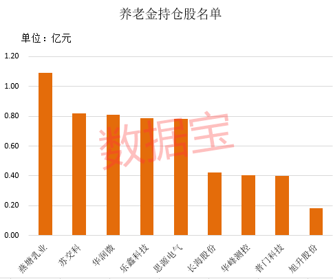 养老金二季度现身13只股前十大流通股东榜