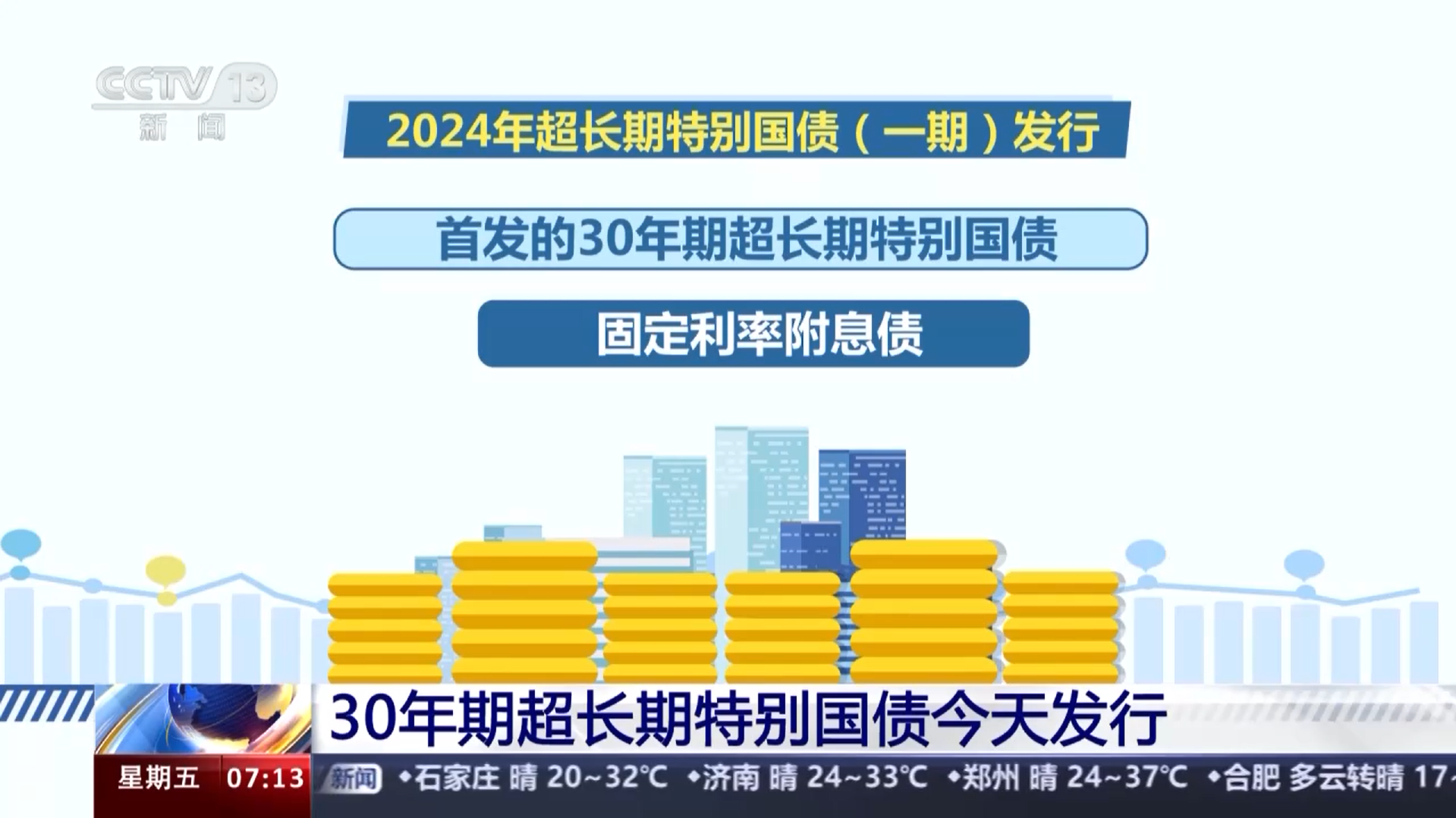 财政部拟发行2024年记账式附息（十九期）国债（2年期） 面值总额1370亿元