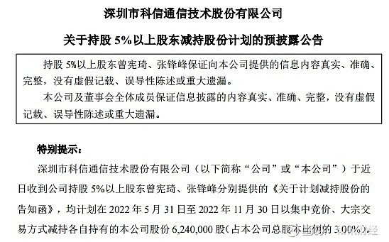 西测测试：股东拟合计减持不超2.5%公司股份