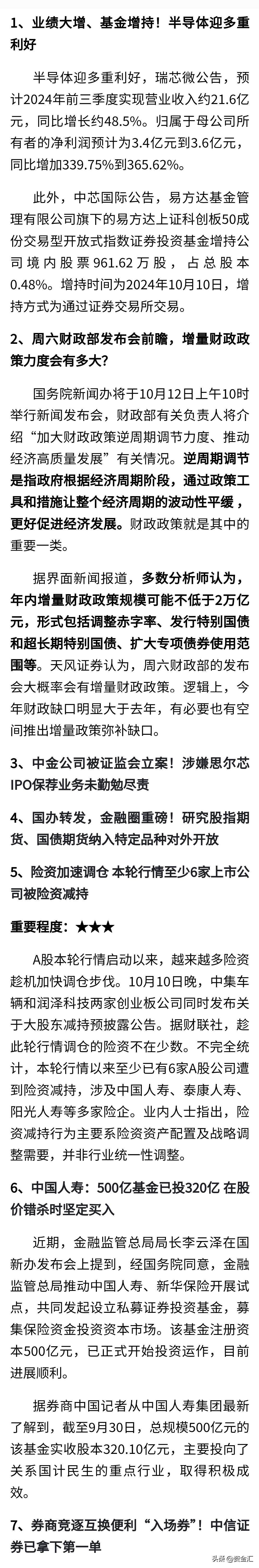 今晚，多家公司发布利好！