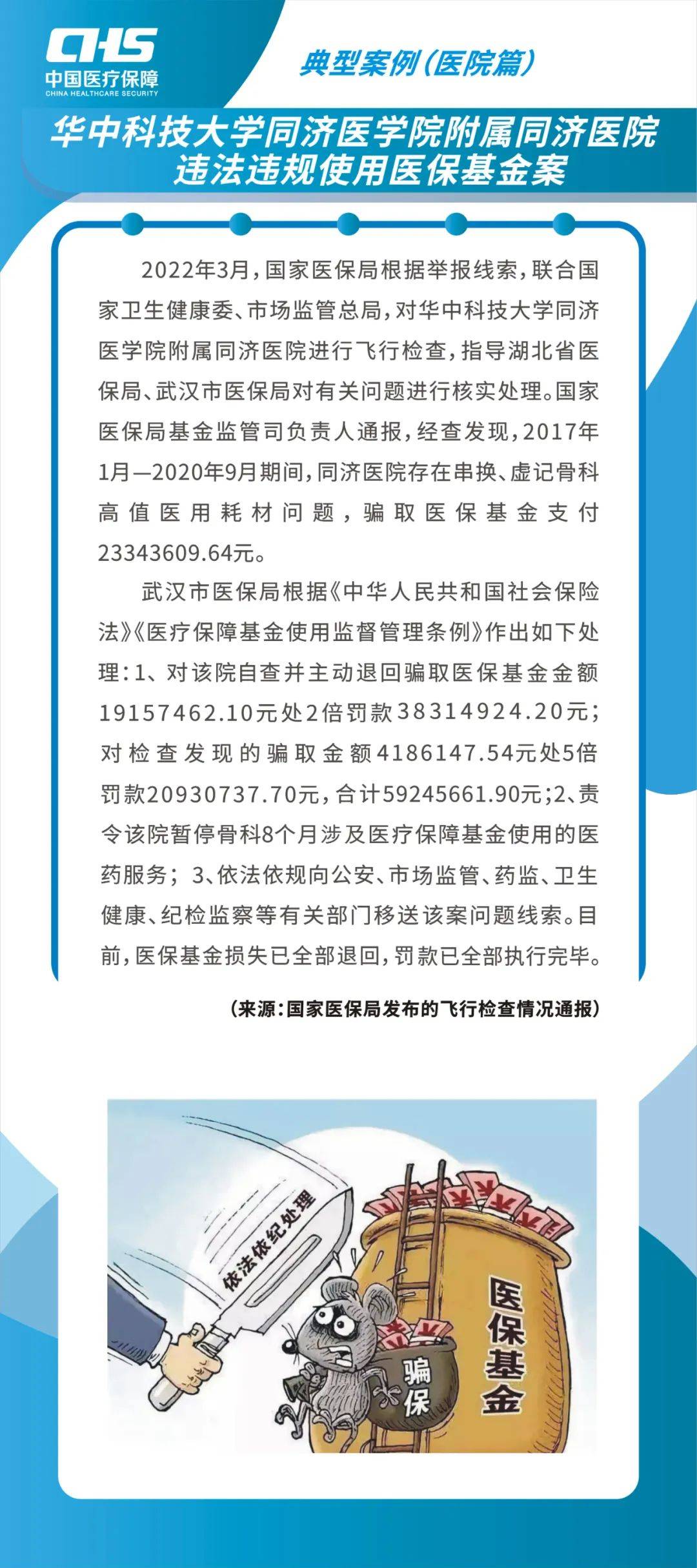国家医保局：1-6月追回医保基金161.3亿元