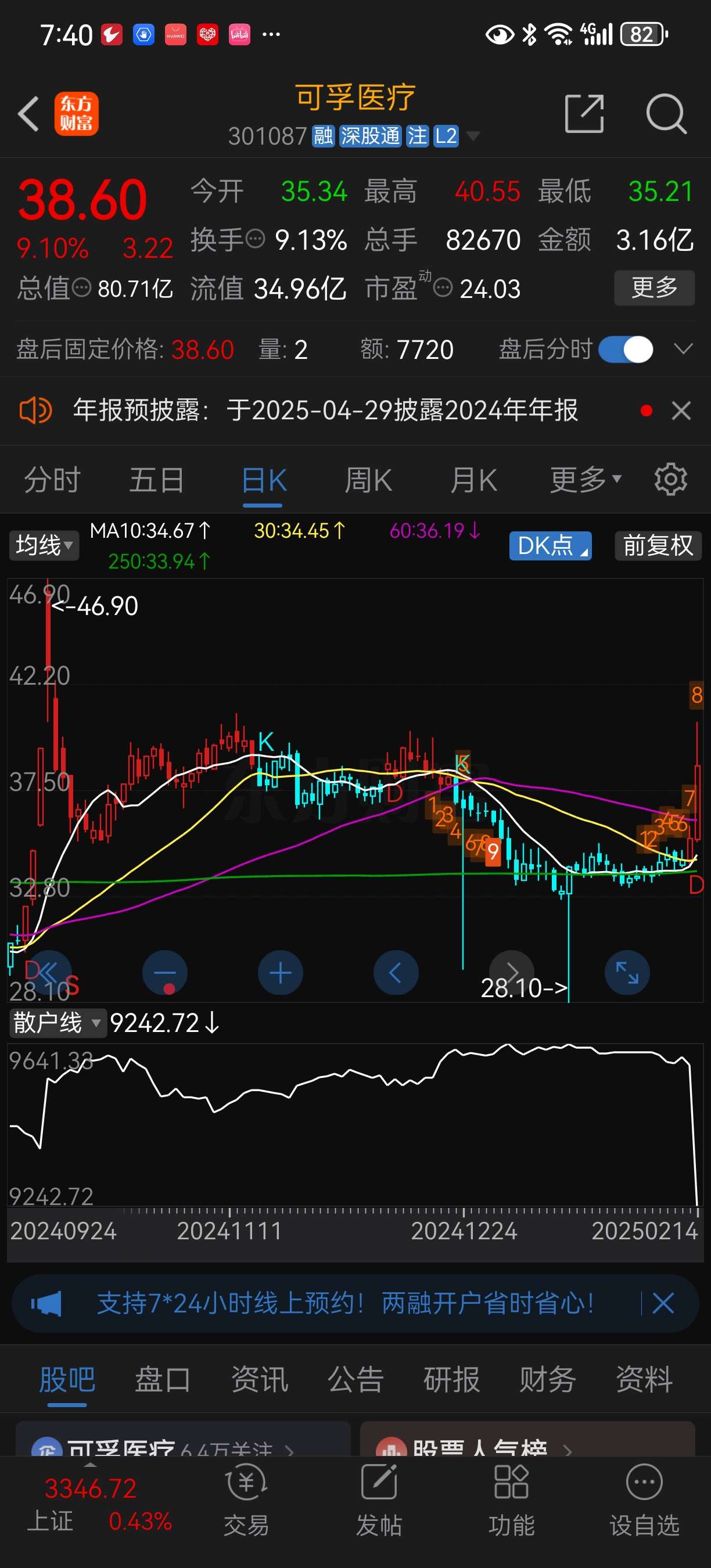961只股短线走稳 站上五日均线