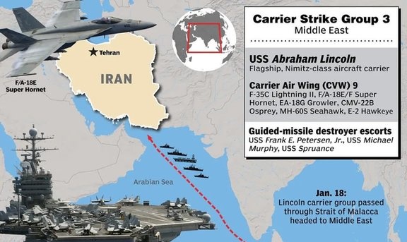 伊朗：用无人机击中美军“林肯号”航母